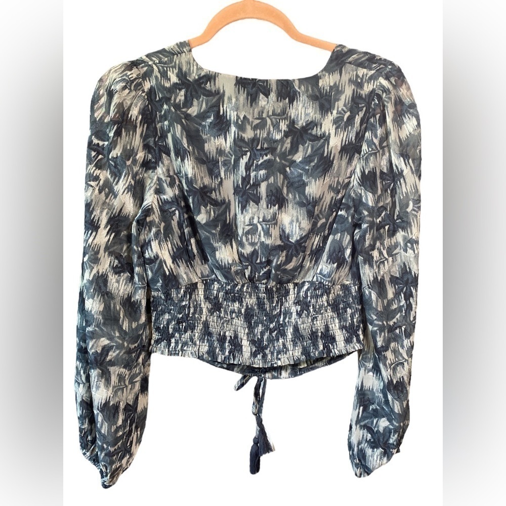 Allison New York Parker Blouse Charcoal Grey Small - Picture 3 of 10